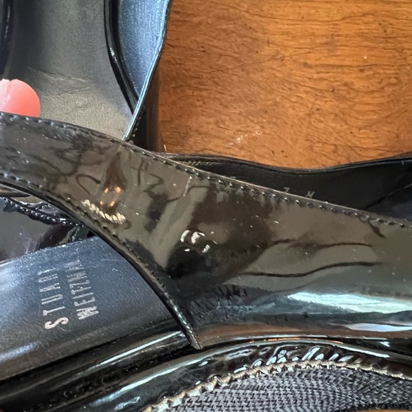 Stuart Weitzman black patent wedge - Picture 6 of 6